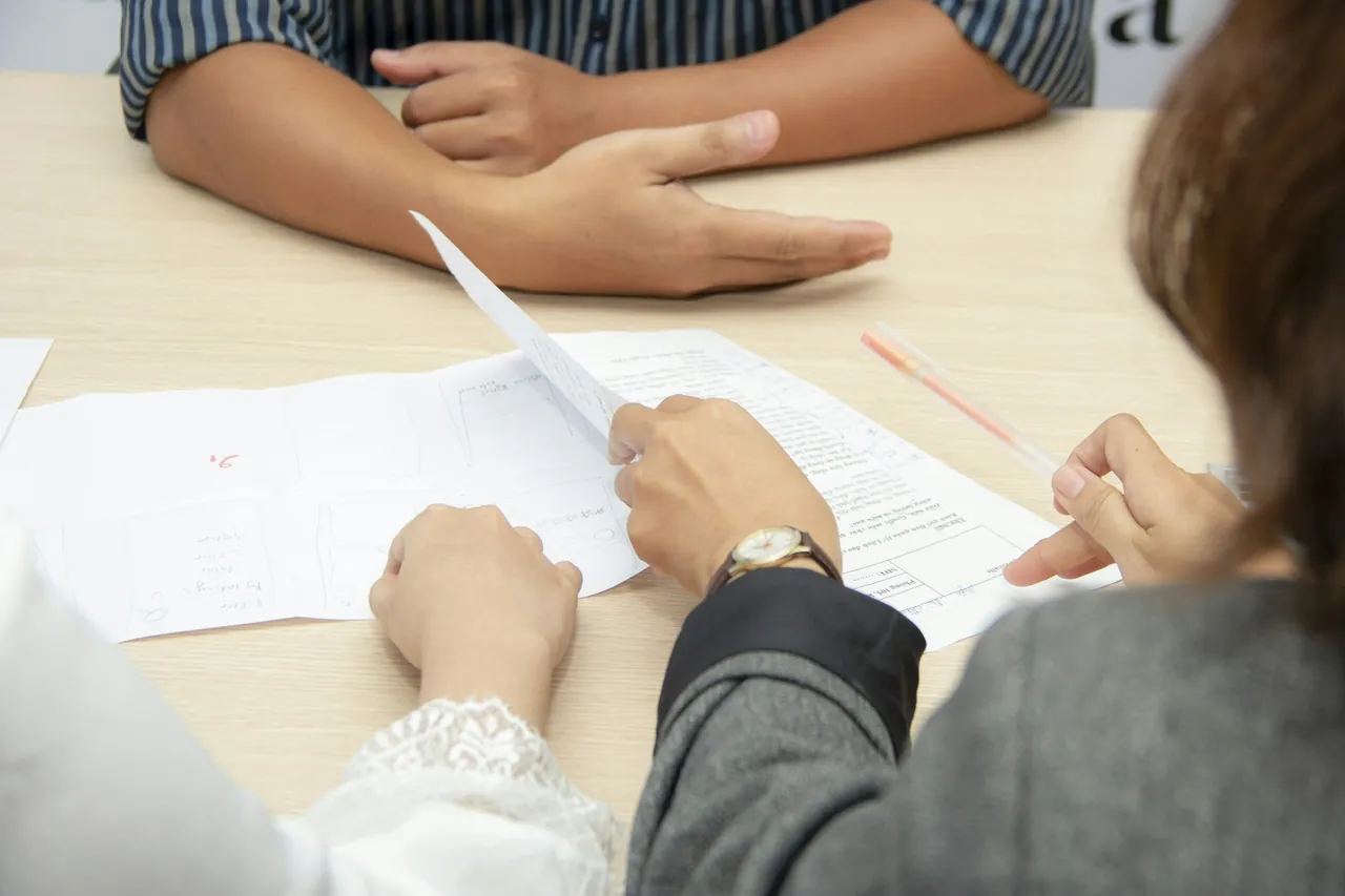 A professional conducting an engaging interview